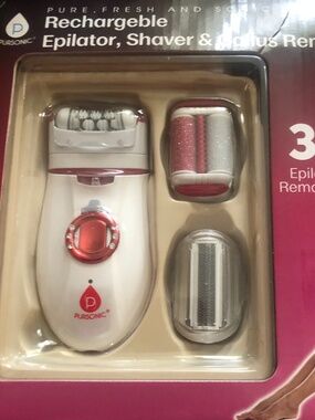 Rechargeable Epilator, Shaver & Callus Remover